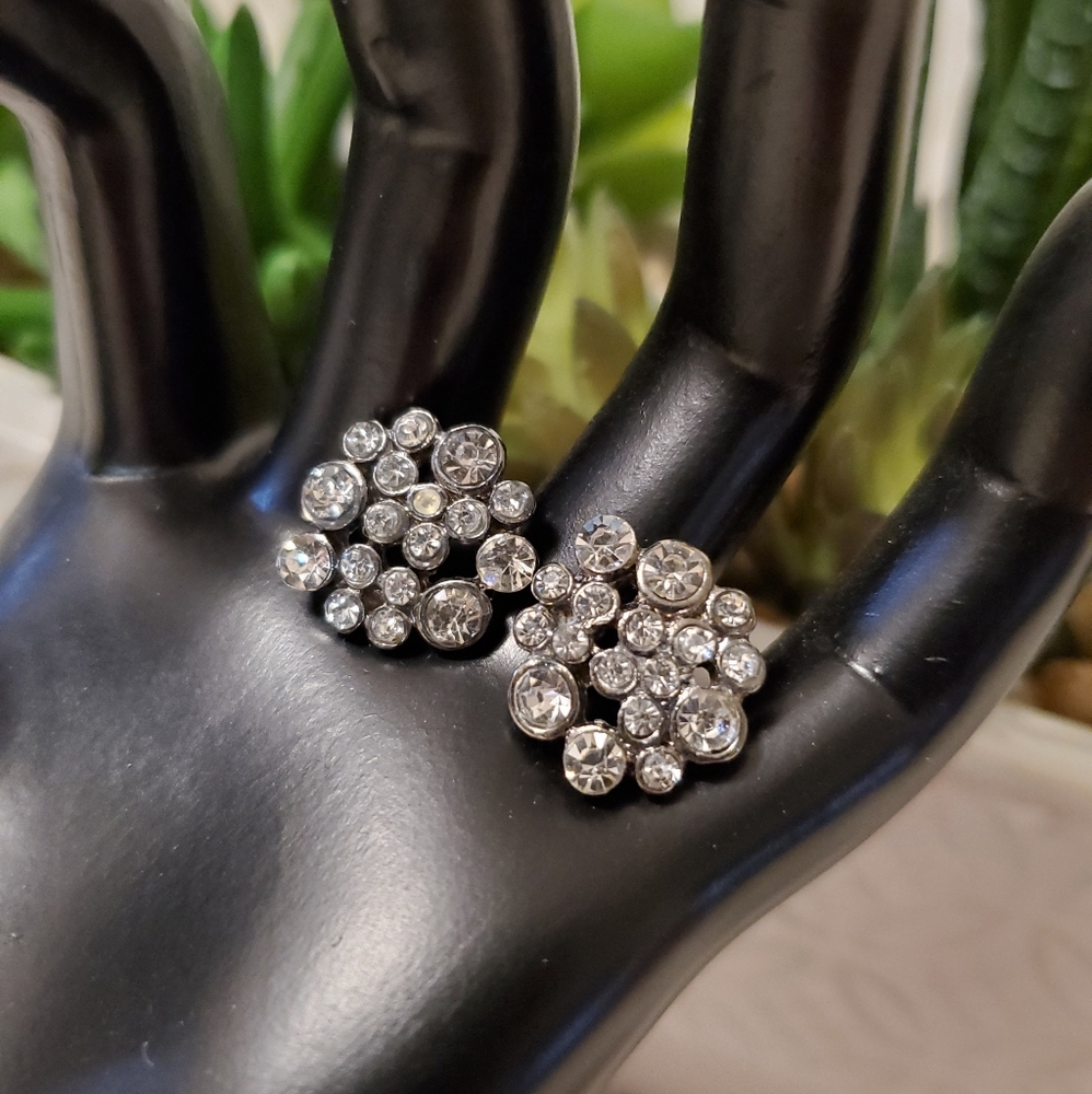 Sparkle Cluster Stud Earrings